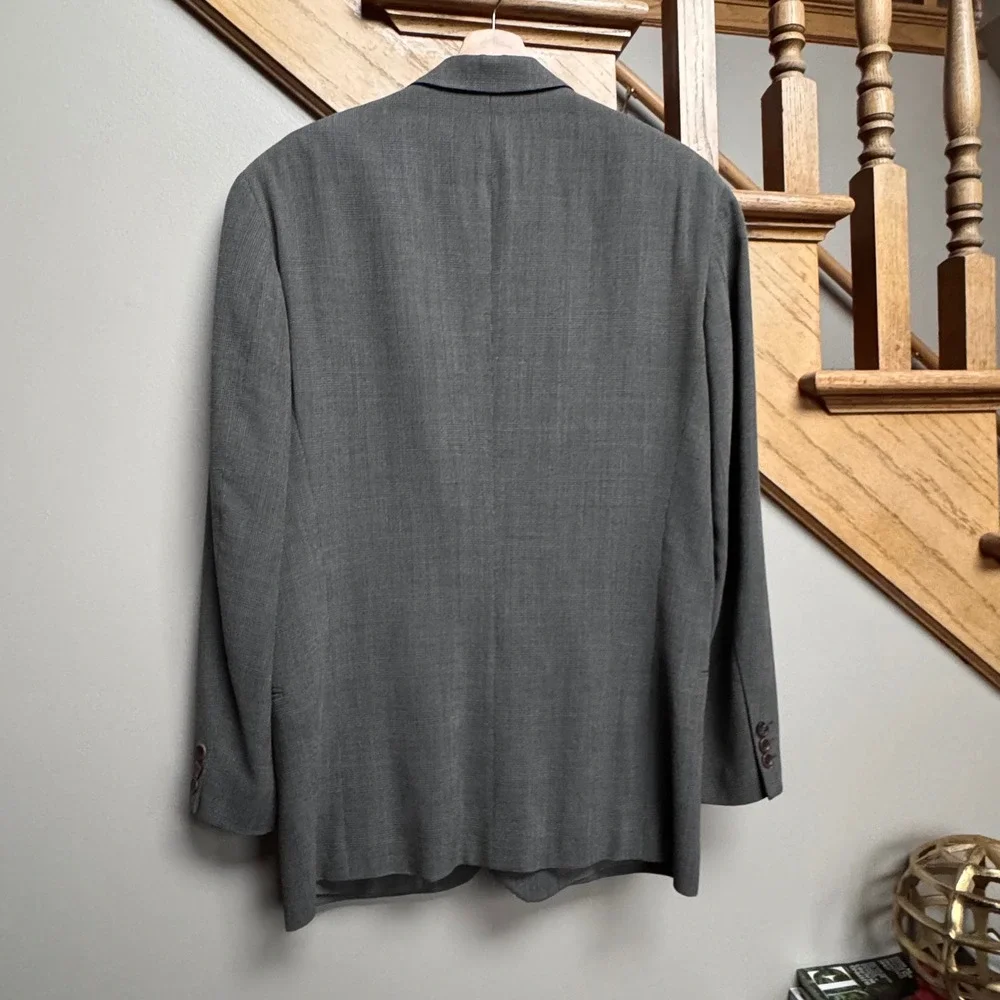 BOSS HUGO BOSS Black Label 40R 2-Piece Suit Jacket & Pants 31x31 Glen Plaid Wool